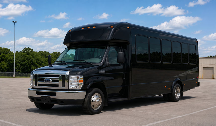 20-passenger minibus available for charter in Costa Mesa, CA