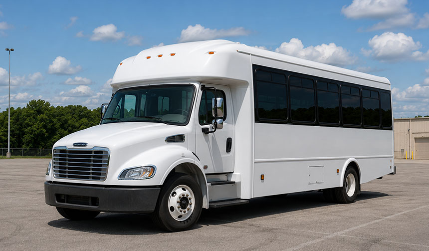 25-passenger minibus available for charter in Costa Mesa, CA