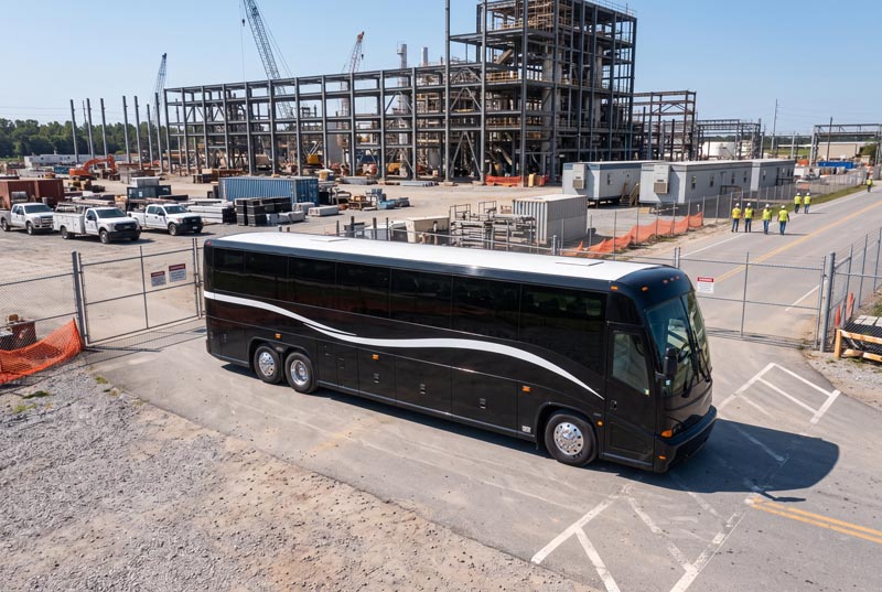 Construction Site Shuttle Bus Rentals in Costa Mesa, CA